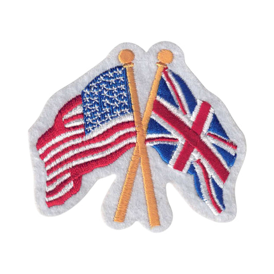USA and Great Britain Flags Patch - 6225