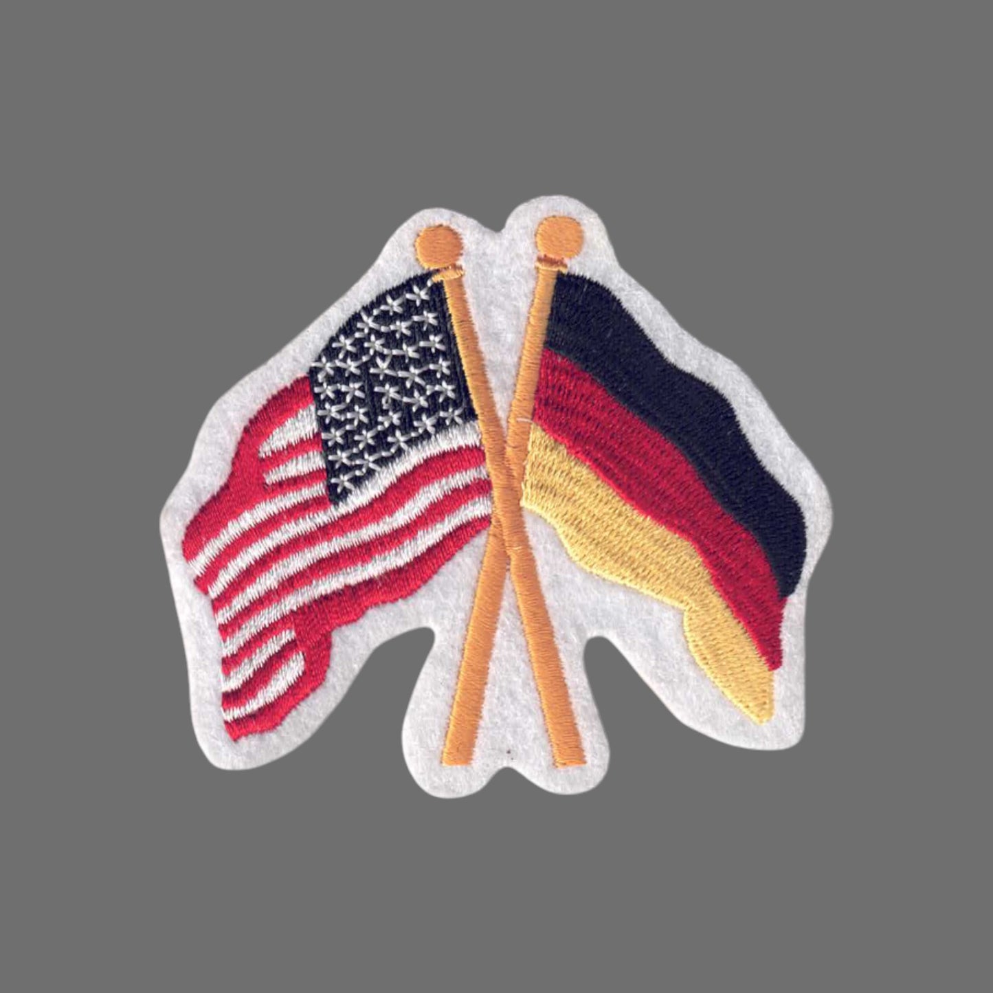Germany and USA Flags Patch - 6275