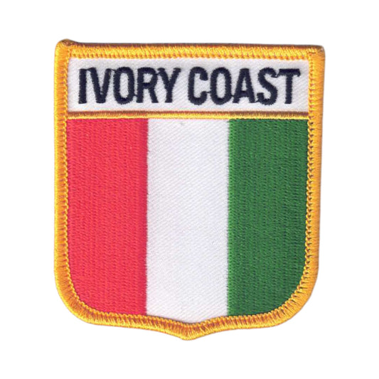 IVORY COAST Flag Shield Patch - 6436