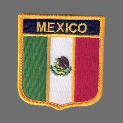 MEXICO Flag Shield Patch - 6491