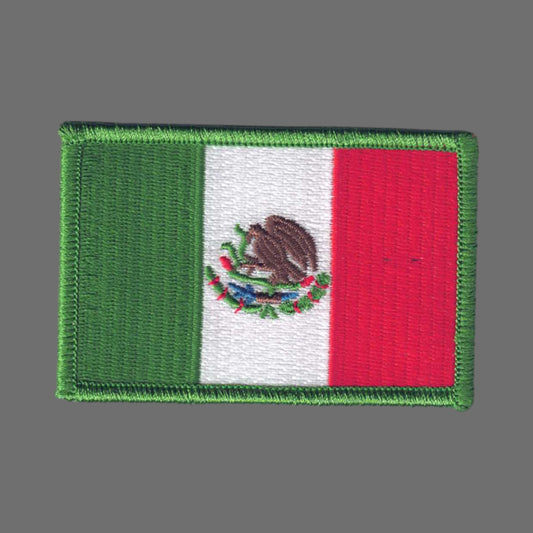 Mexico Flag Patch Rectangle - 6494
