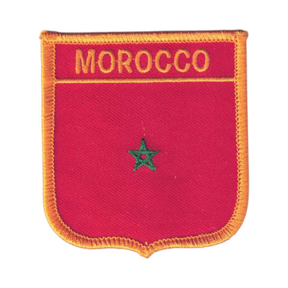 MOROCCO Flag Shield Patch - 6501