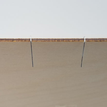 Redwood Earrings - Heart Wood Earrings - California Redwood Dangle Earrings - CA Souvenir Keepsake - D4