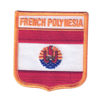 FRENCH POLYNESIA Flag Shield Patch - 6701