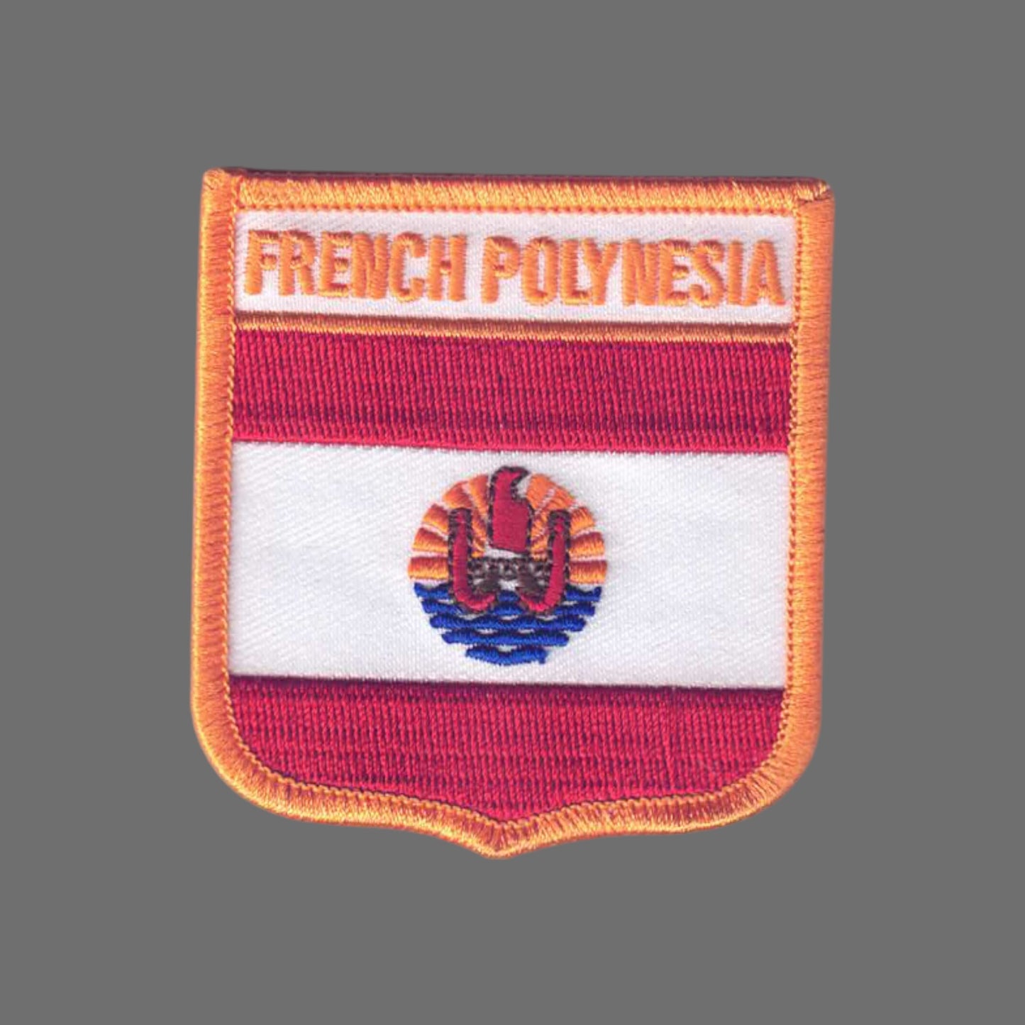 FRENCH POLYNESIA Flag Shield Patch - 6701