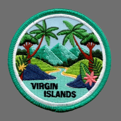 Wholesale Virgin Islands Patch – Travel Gift – Iron On 3 Inch