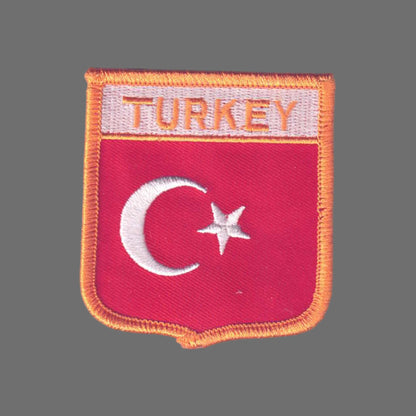 TURKEY Flag Shield Patch - 6801