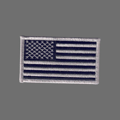 USA Flag Gray and Black Patch - 6834-58/01