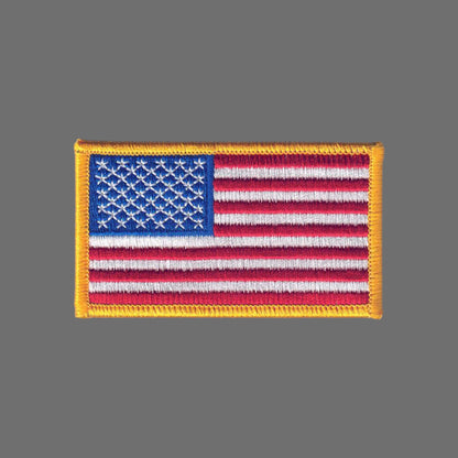 USA Flag Patch Gold Border - 6834G