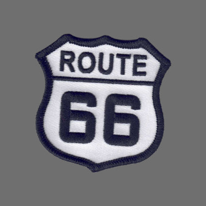 ROUTE 66 White Patch 2.5 Inch - 6876-39