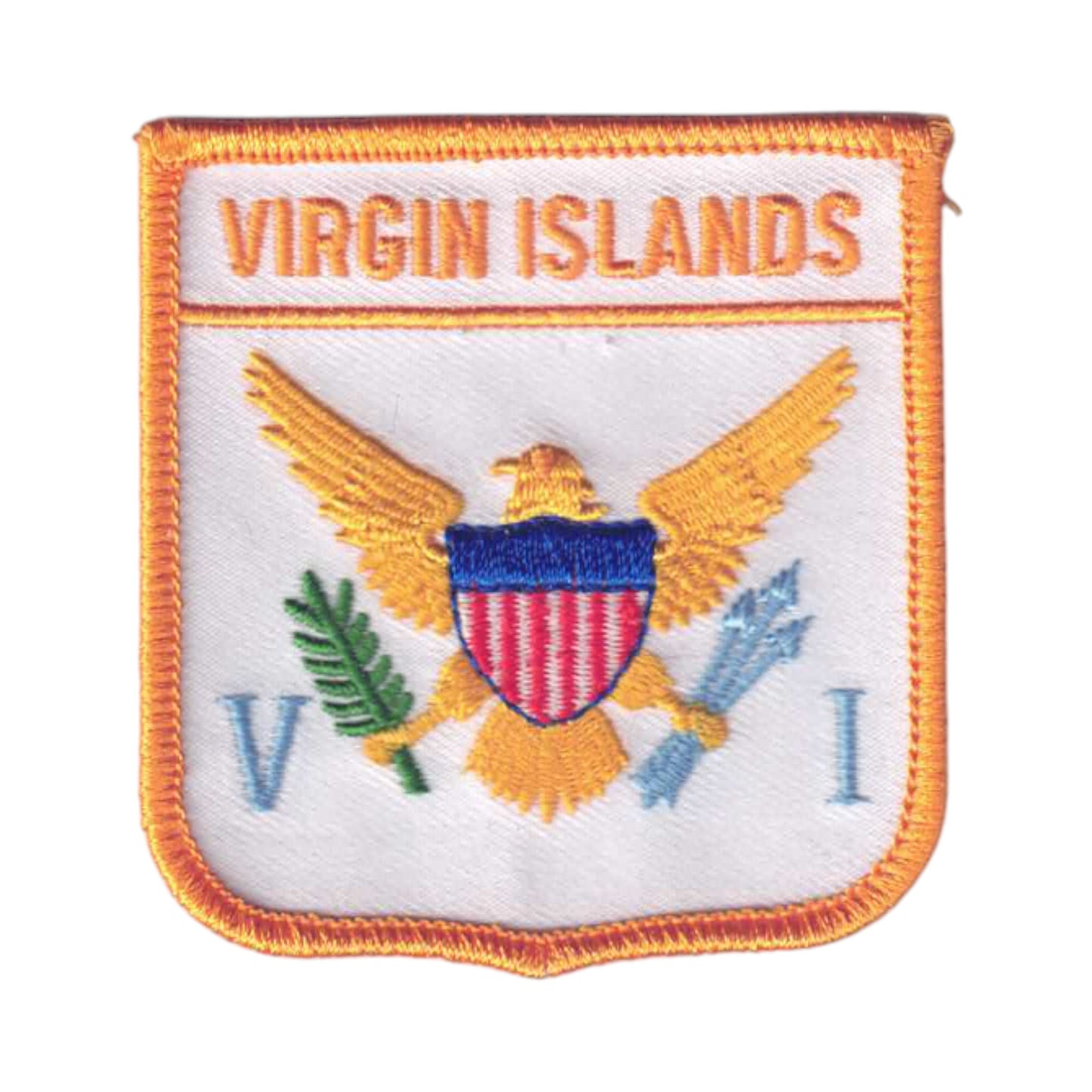VIRGIN ISLANDS Flag Shield Patch - 6911