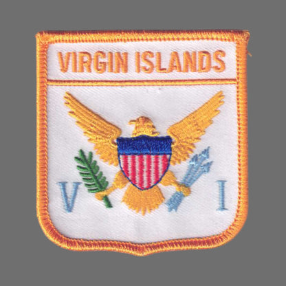 VIRGIN ISLANDS Flag Shield Patch - 6911