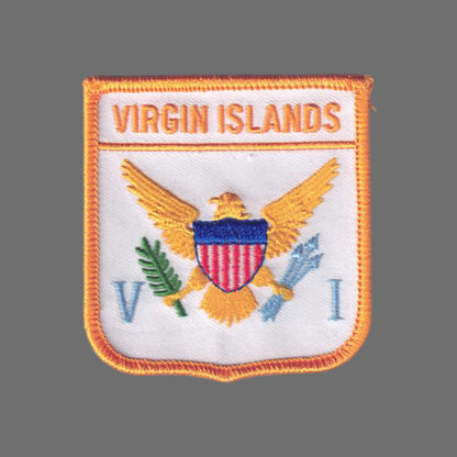VIRGIN ISLANDS Flag Shield Patch - 6911