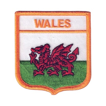 WALES Flag Shield Patch - 7011