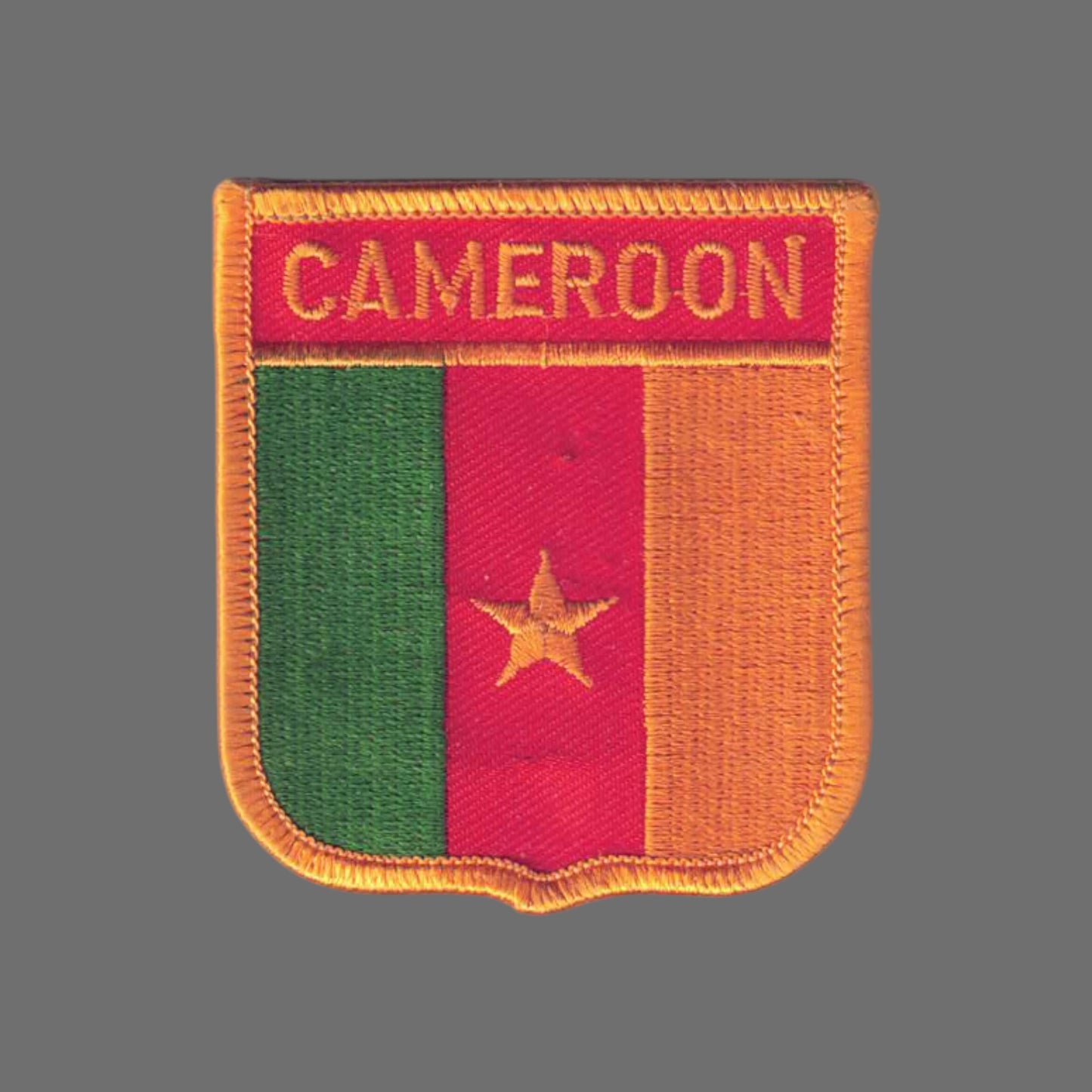 CAMEROON Flag Shield Patch - 7041