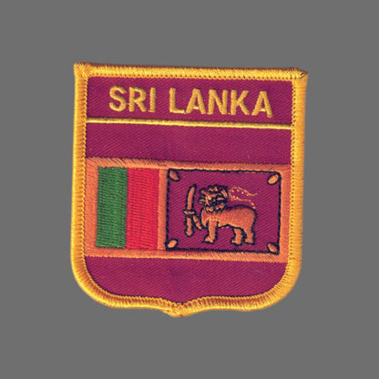 SRI LANKA Flag Shield Patch - 7101