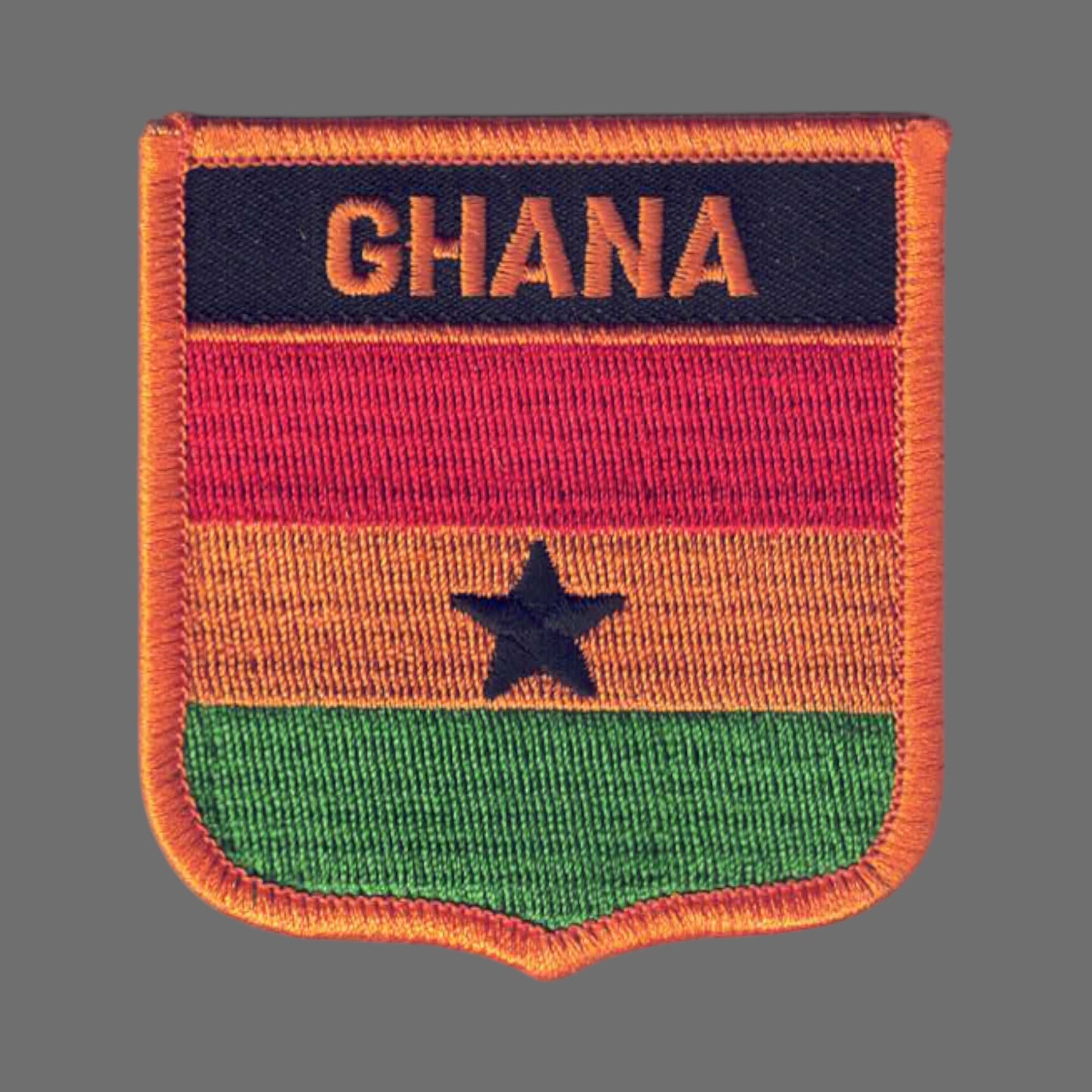GHANA Flag Shield Patch - 7151