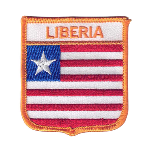 LIBERIA Flag Shield Patch - 7161
