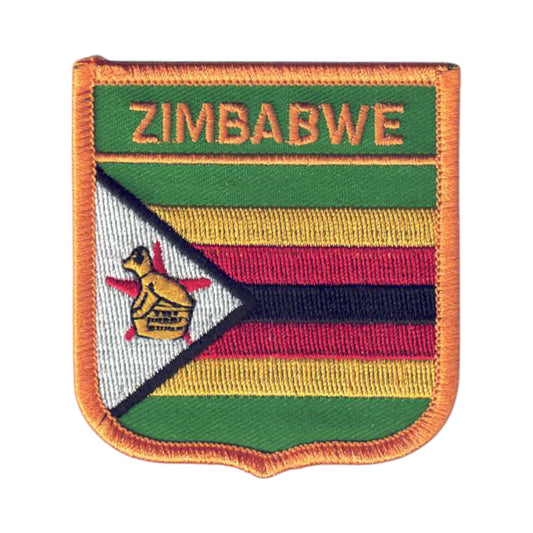 ZIMBABWE Flag Shield Patch - 7181
