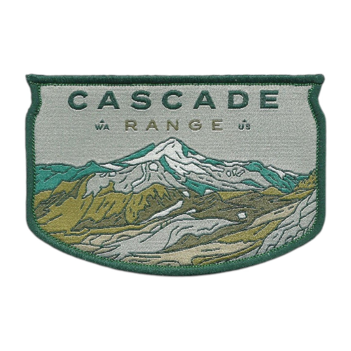 Washington Patch – WA Cascade Range - Travel Patch – Souvenir Patch 3.75" Iron On Sew On Embellishment Applique