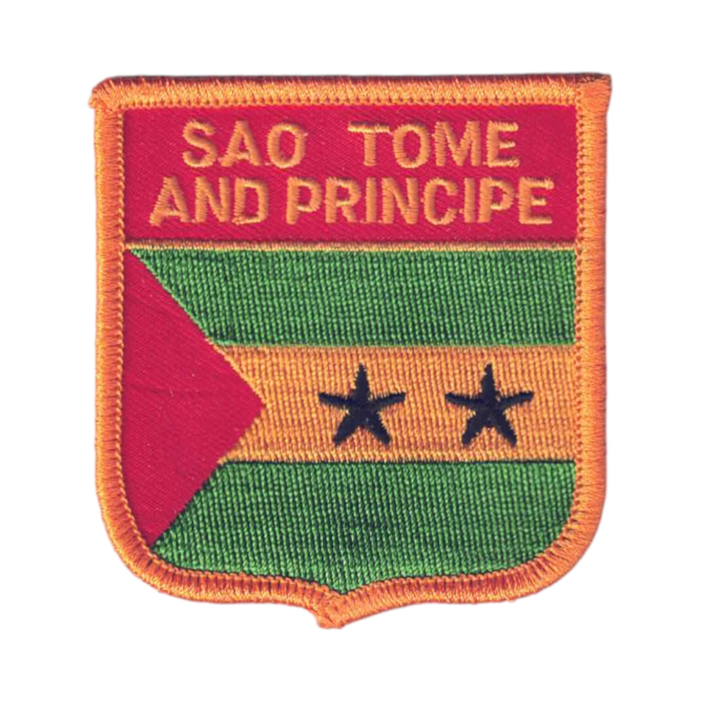 SAO TOME AND PRINCIPE Flag Shield Patch - 7391