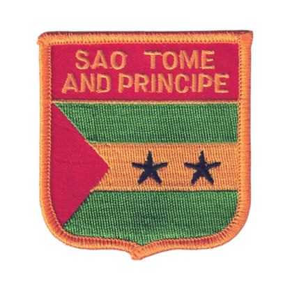SAO TOME AND PRINCIPE Flag Shield Patch - 7391