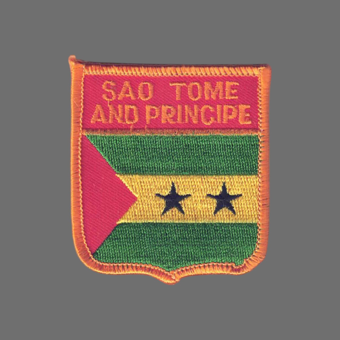 SAO TOME AND PRINCIPE Flag Shield Patch - 7391