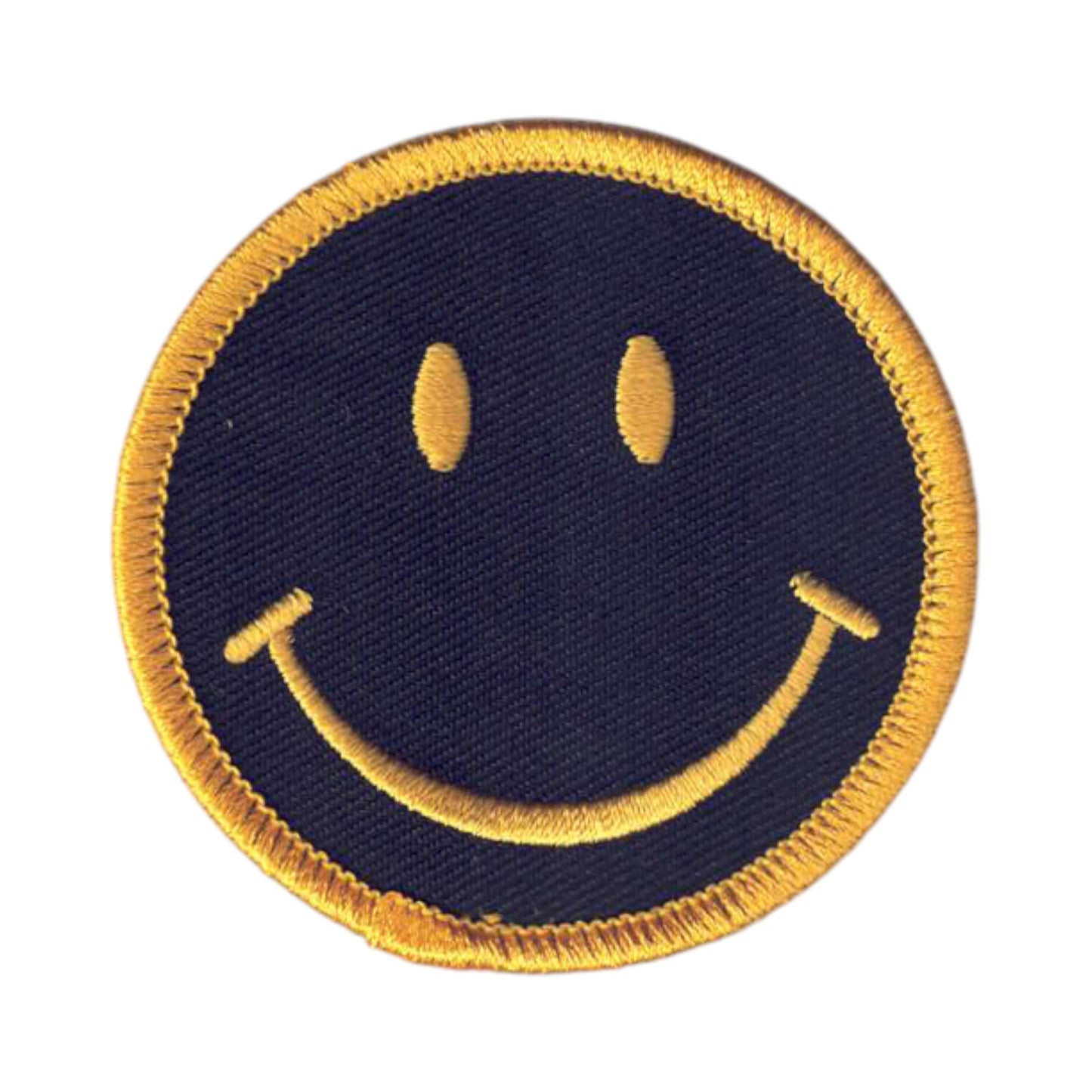 Smile Face Black Yellow Patch - 7479-01