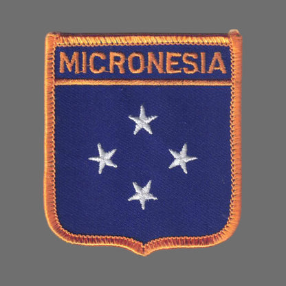 MICRONESIA Flag Shield Patch - 7499