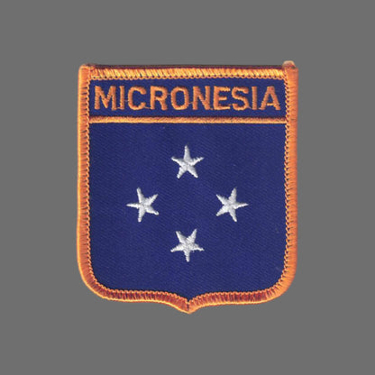 MICRONESIA Flag Shield Patch - 7499