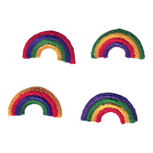 Rainbow Embroidered Patch Alternating colors - 8201