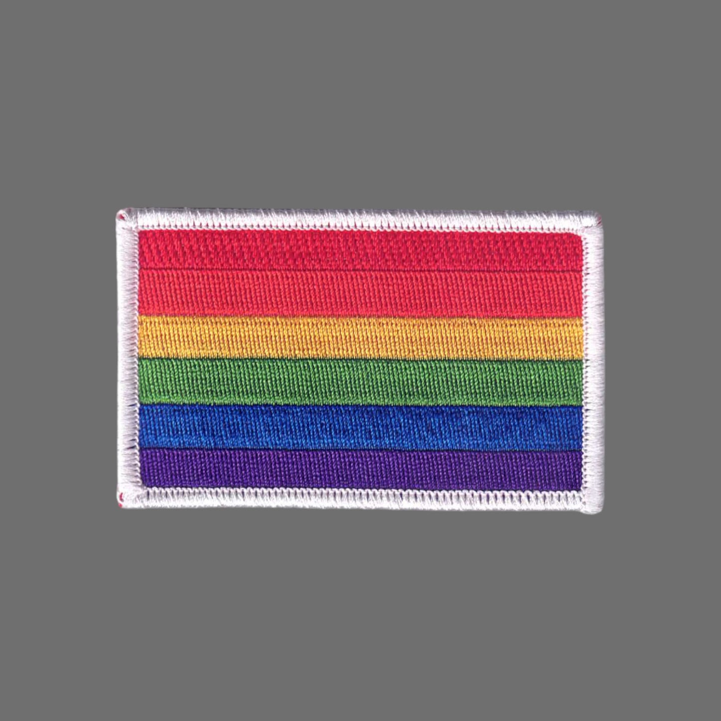 Rainbow Flag White Border Patch - 8213-39