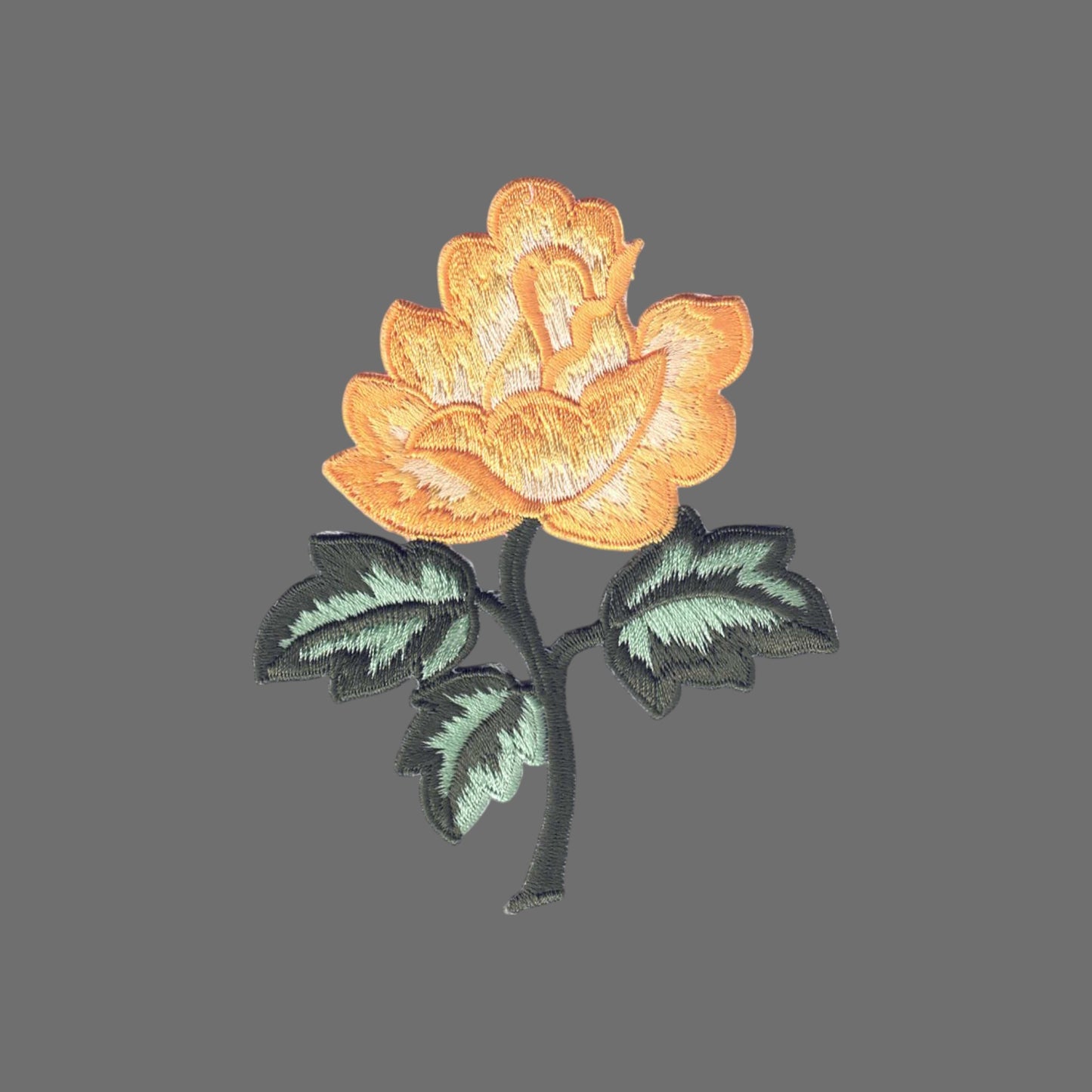 Yellow Rose on Stem Patch Left Side - 8313L