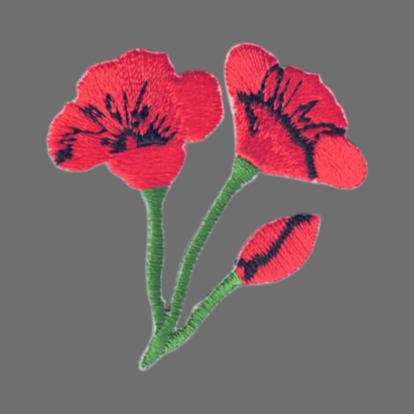 Poppies Cutout Patch 1.75 Inch - 8334