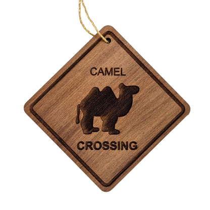 Wholesale Camel Crossing Ornament - Wood Souvenir Handmade in USA