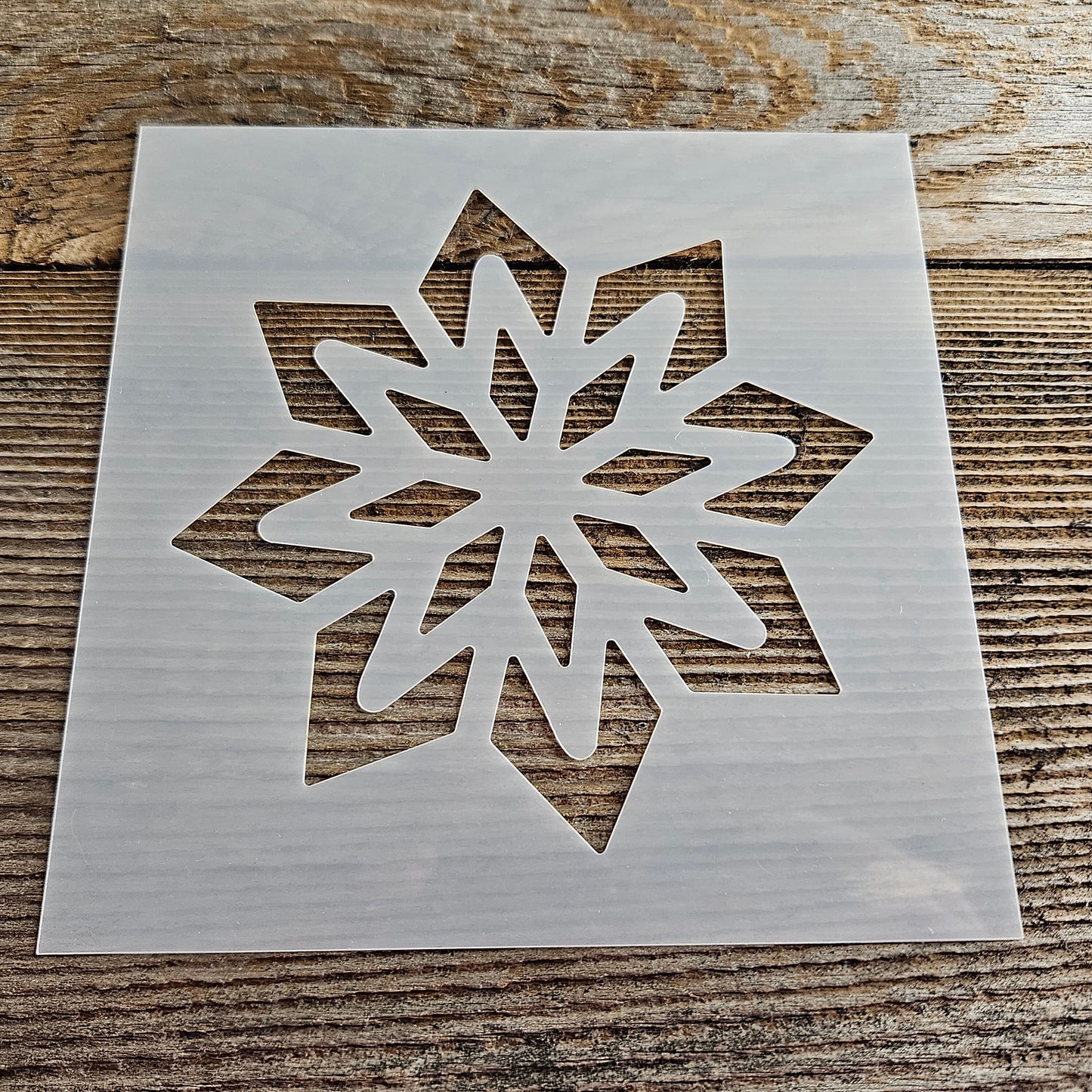 Star Snowflake Stencil Reusable Cookie Decorating Craft Painting Windows Signs Mylar Many Sizes Christmas Decorative Star Winter