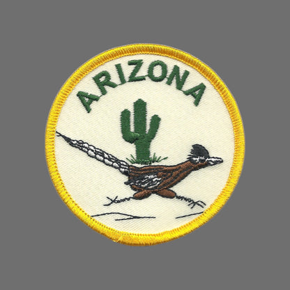 ARIZONA Roadrunner Souvenir Embroidered Patch Iron On - AZ-49