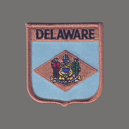 DELAWARE Med Flag Shield Patch  - 1355