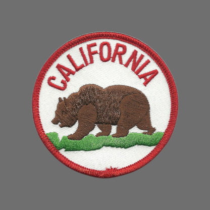 California Grizzly Bear Souvenir Patch 2.5 Inch - CA-40/2.5
