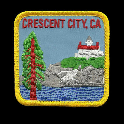 CRESCENT CITY, CA Souvenir Patch 3 Inch- 4813