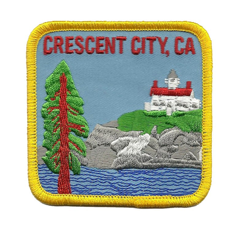 CRESCENT CITY, CA Souvenir Patch 3 Inch- 4813
