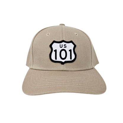 US 101 Patch 2" on Basic Khaki Cap Or Hat - H1062