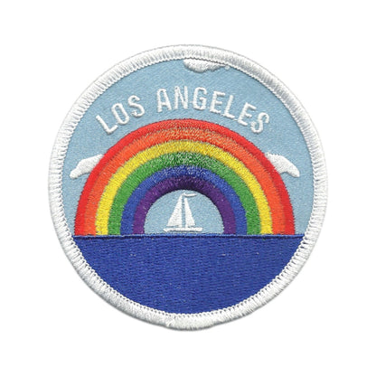 LOS ANGELES Rainbow Sailboat Patch -  LA-35