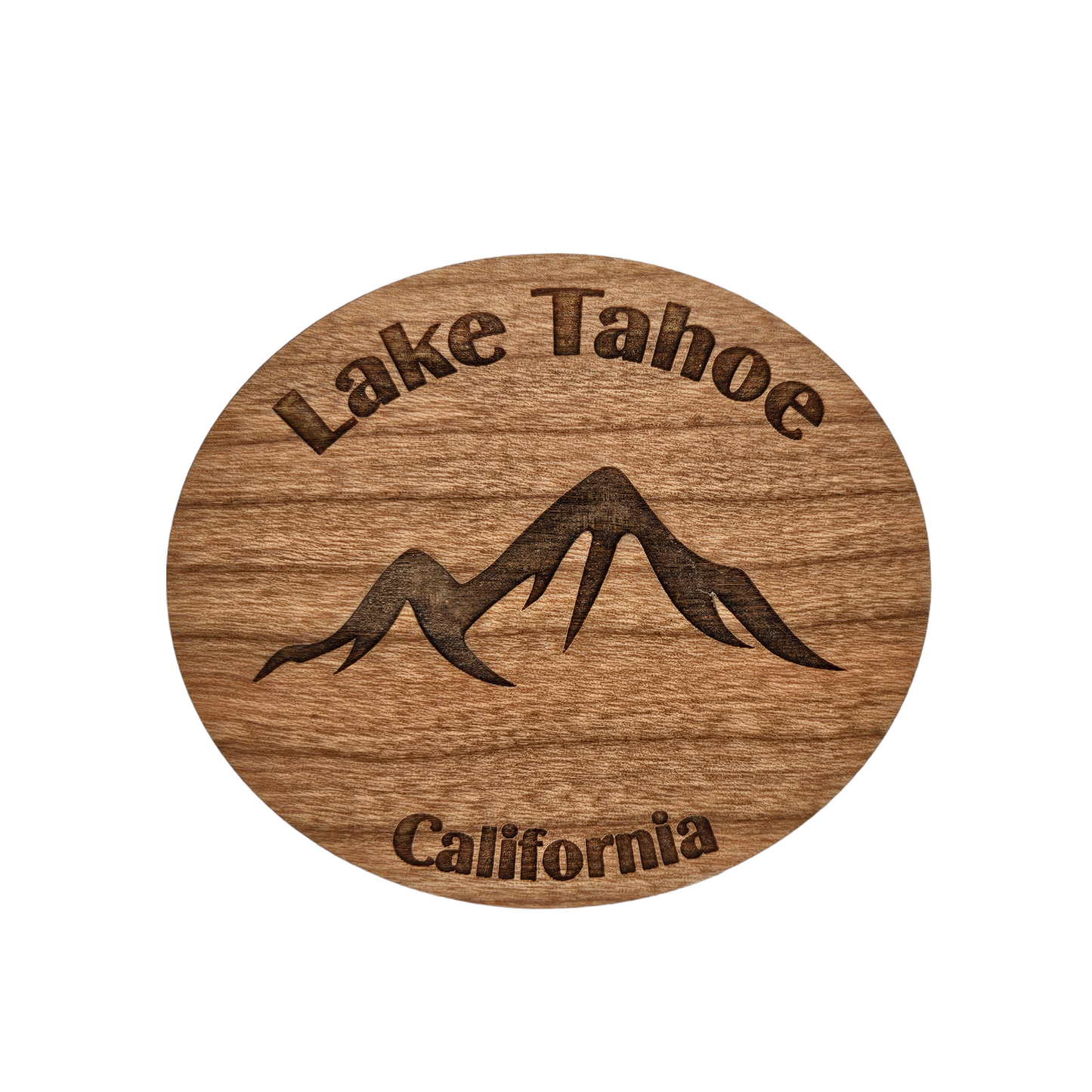 Lake Tahoe Mountains Magnet Wood Souvenir