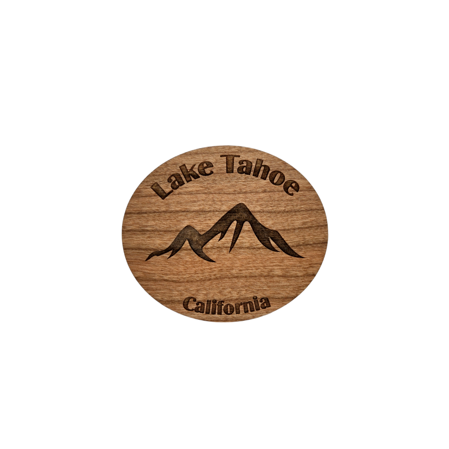 Lake Tahoe Mountains Magnet Wood Souvenir