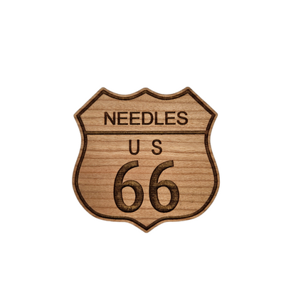 Needles US 66 Wood Magnet Souvenir Route 66