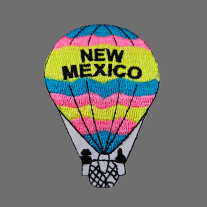 New Mexico Hot Air Balloon Souvenir Embroidered Iron On Patch - NM-15