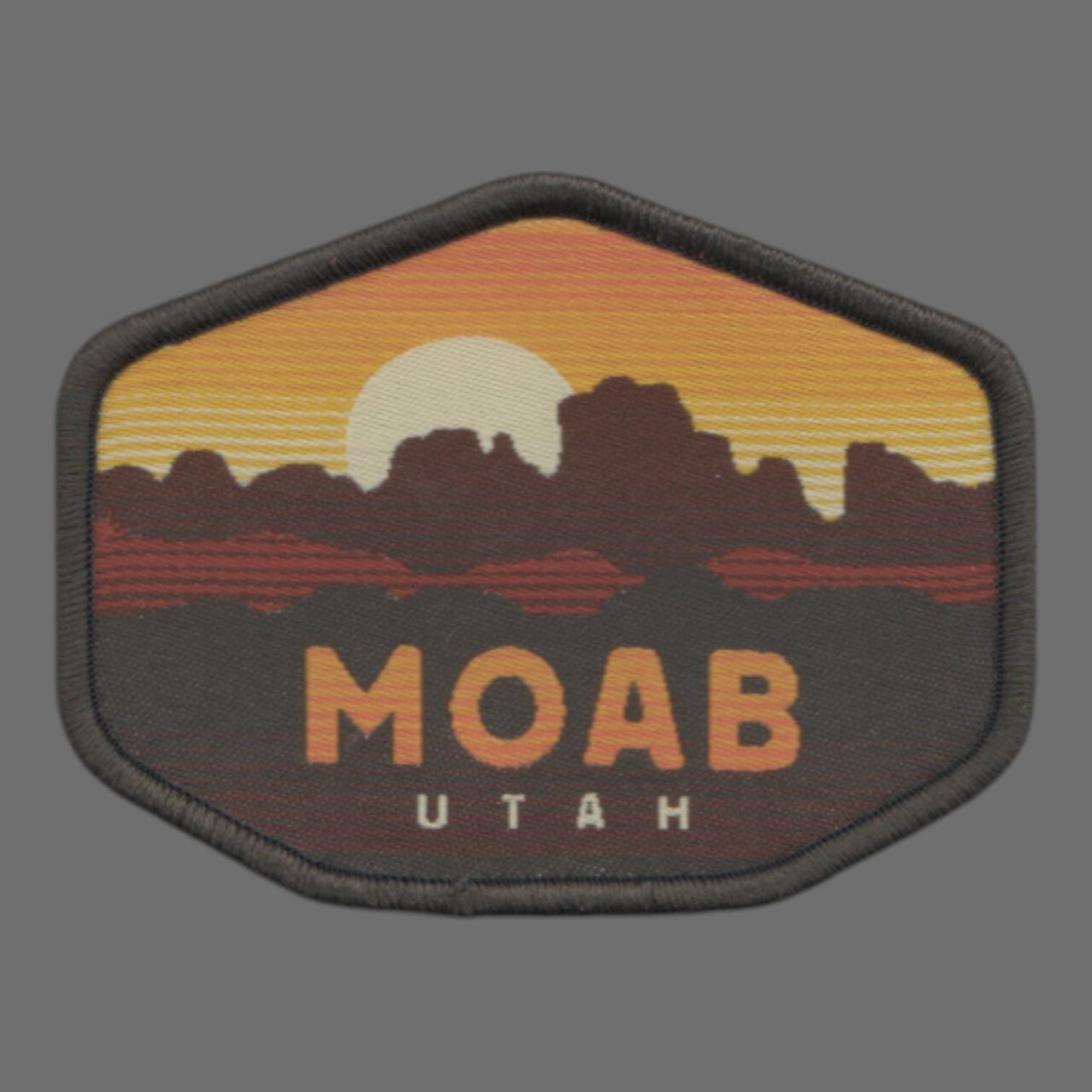 Utah Patch – Moab Utah Souvenir – Travel Iron On Applique CO Patch Embellishment 3" Woven Badge Emblem