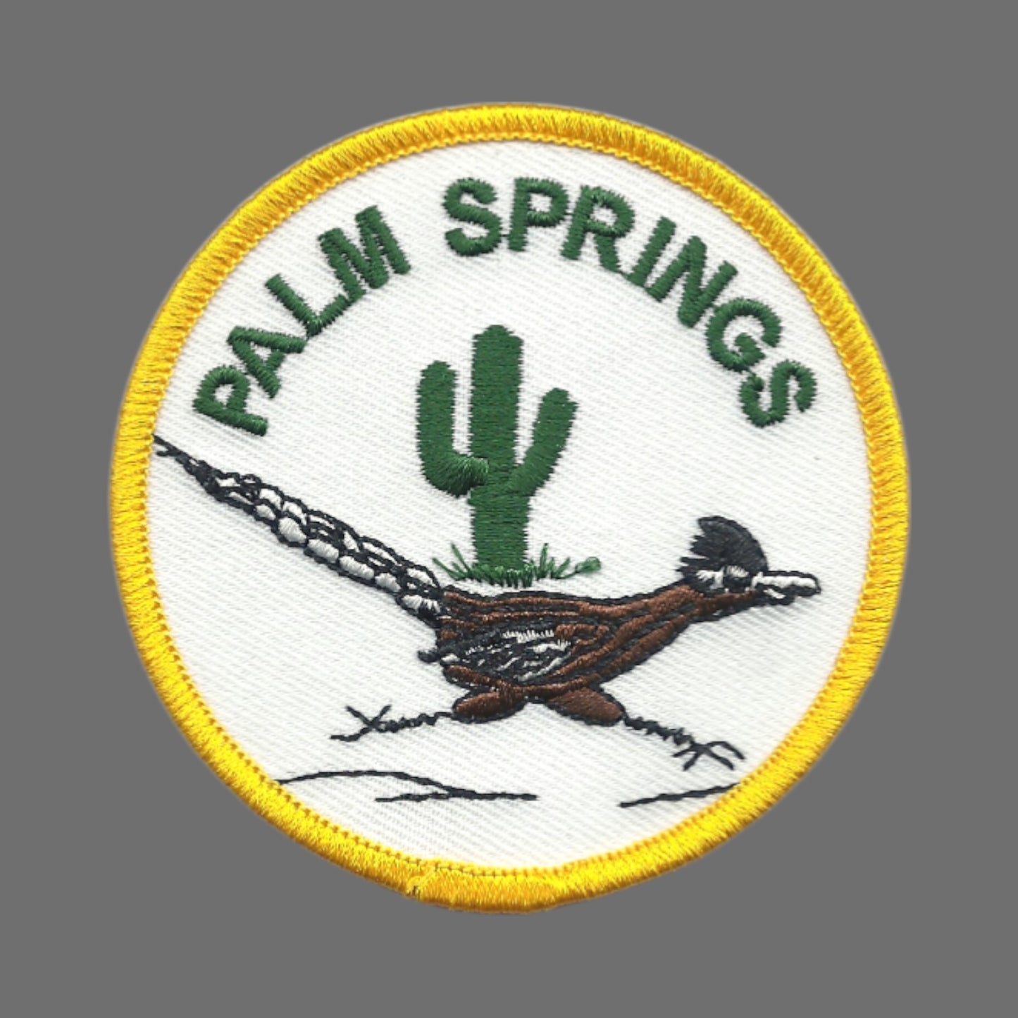 PALM SPRINGS Roadrunner Souvenir Embroidered Patch Iron On - PALM SPRINGS-49
