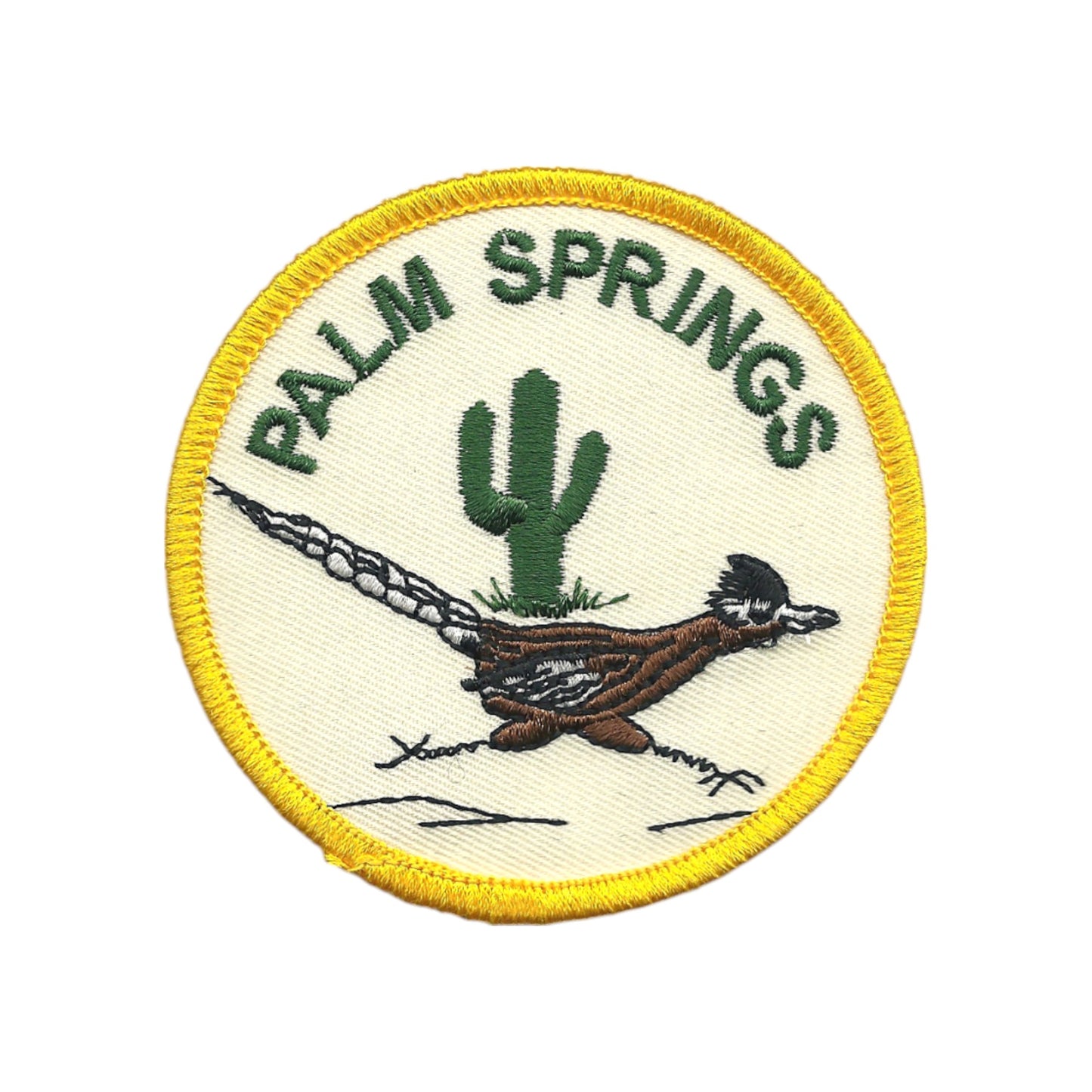PALM SPRINGS Roadrunner Souvenir Embroidered Patch Iron On - PALM SPRINGS-49